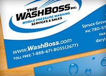 The Washboss Mobile Pressure Washing Logo Design